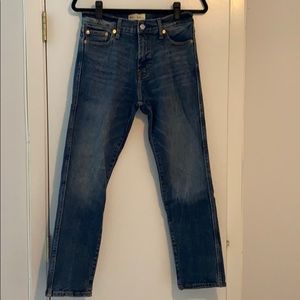 High rise slim denim